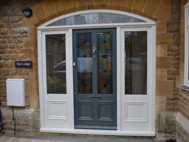 Custom-made victorian front door
