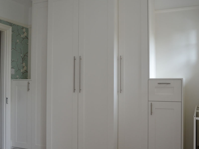Luxury fitted white wardrobes