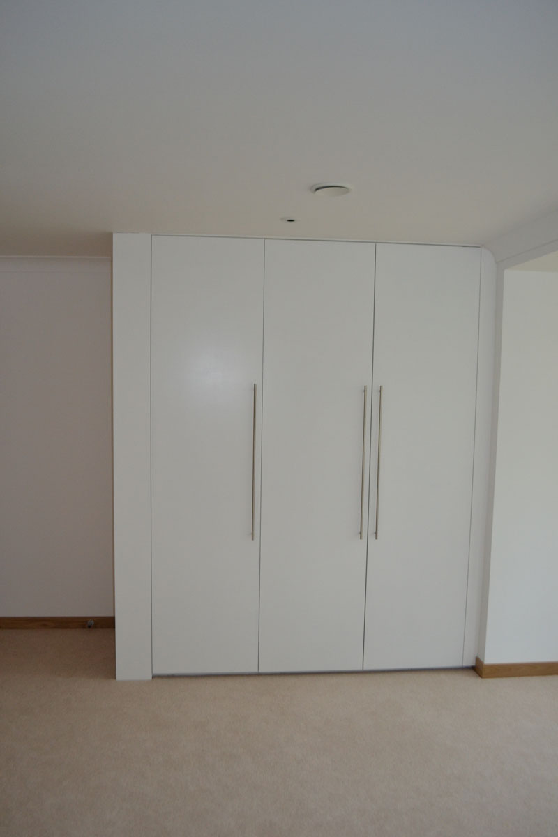 Custom made white wardrobe doors