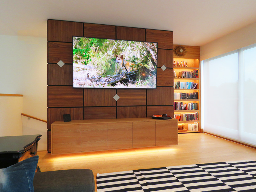bespoke fitted media unit